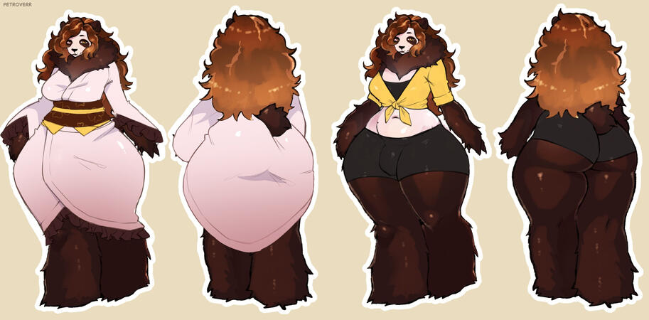 Ref Sheet (Outfit examples) - https://x.com/petroverr